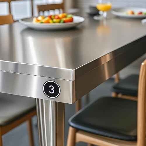 35mm ABS Plastic Round Table Numbers, Locker Cabinet Numbers Signage Tags Labels - Black 1 to 300