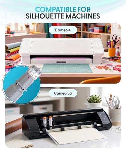 Silhouette 3mm Kraft Blade Type C for Cameo 4 - Cuts Thick Materials, 2 Pack