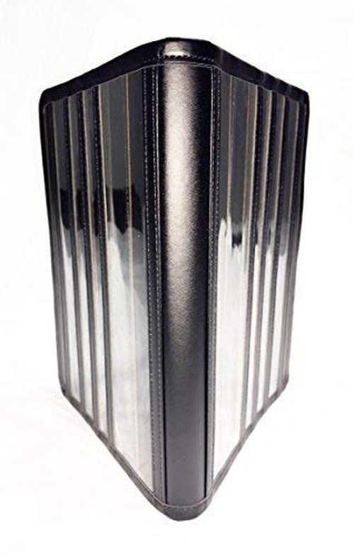 Everfiniti Leather (Black) Literature Organizer - Magazines, Tracts, Brochures, Handbills, Publications, Leaflets, etc.