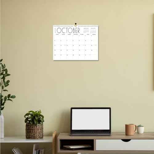 Calendar 2026 - Wall Calendar from November 2025 to June 2027, 2026 Calendar with Holiday Marked, Premium Paper for Organizing, 8.5'' x 11'',Black Large Word