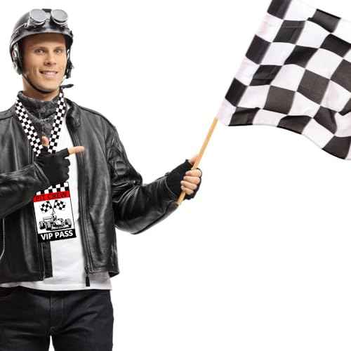50 Sets Racing VIP Pass Cards with Racing Lanyards Bulk PVC VIP Pass Cards with White and Black Lanyards for Event Gamer Race Car Theme Birthday Party Fast One Party Supplies£¨Black£©