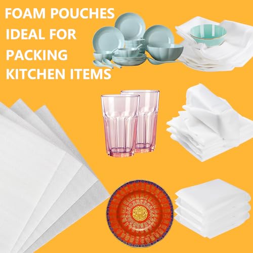16”x24”Large Foam Pouches 50Pack Cushion Wrap Bags for Packing Moving