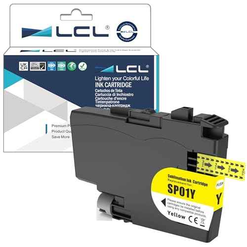LCL SP-1 SP01 Sublimation Ink Cartridges SP01YS High Capacity Ink Compatible with Brother Thermo Sublimation SP-1 Printers (1-Pack Yellow)