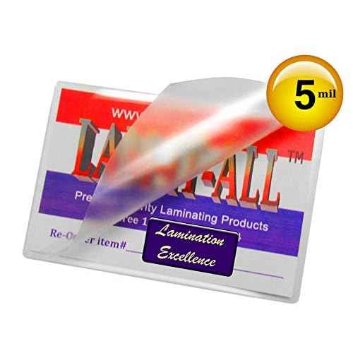6 X 9 Laminating Pouches 5 Mil Hot Laminator Sleeves [Pk of 100] by LAM-IT-ALL