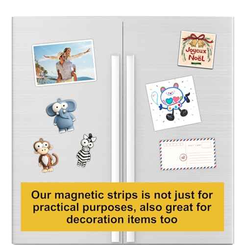Magnetic Tape with 3M Strong Adhesive Backing,1x3" 12PCS,Flexible Self Adhesive Magnets,Magnetic Tape Flat Rubber Magnet Strip,Available for DIY Crafts,Art Projects,Photo and Picture etc