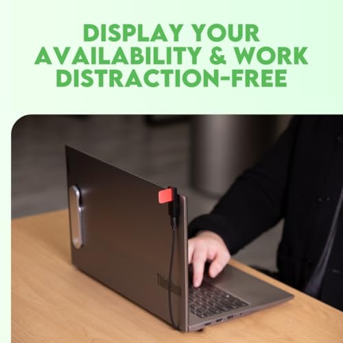 Flag 2 ? 2nd Gen LED Busy Light ? Status & Availability Indicator for Office ? Avoid Workplace Distractions and Boost Productivity (Black)