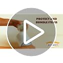 The Boxery 5" x 1,000 ft Clear Hand Stretch Wrap with Reusable Handle