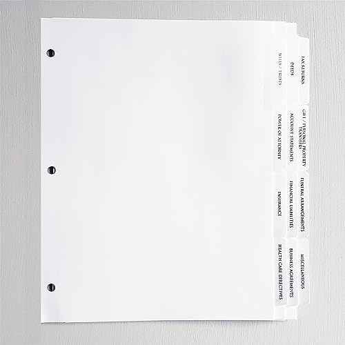 Estate Planning Portfolio 3-Ring Binders ? Leather Like Feel with Gold Debossed Title. Dividers and Sheet Protectors Included (Estate Planning Portfolio, Navy, 2" Capacity)