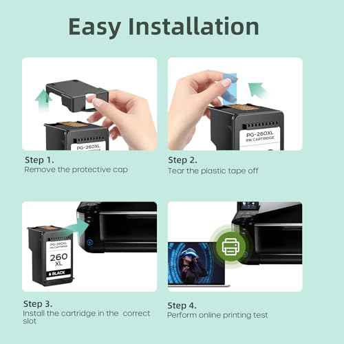 260XL 261XL Ink Cartridge Replacement for Canon 260 XL 261 XL PG-260 CL-261 Combo Pack Work with Canon PIXMA TS6420 TS6400 TS5320 TR7020 TR7022 TR7020a TR7022a Printer (2 Pack, 1 Black, 1 Tri-Color)
