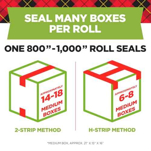 Scotch Sure Start Packing Tape, Clear, Holiday Wrapping Tape with Quiet Unwind and Easy Start, 1.88 in. x 25 yd., 6 Tape Rolls, Packaging May Vary