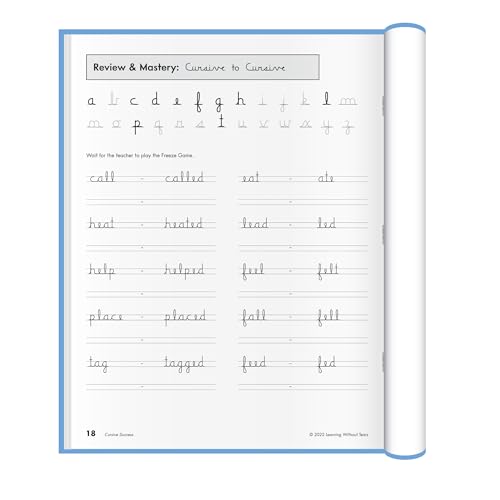 Learning Without Tears Cursive Success Workbook for 4th Grade+ - Student Edition