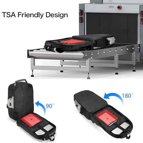 Tzowla Travel Laptop Backpack for Men&Women,17.3" Computer Water Resistant Anti Theft TSA Friendly Backpacks with Lock and USB Charging Port,College Business Work Hiking Bookbag Daypack,Light Grey
