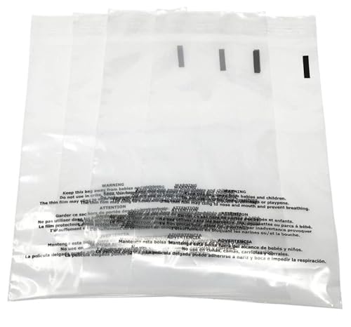 Secure Seal 5x7 Inch Self-Sealing Suffocation Warning Poly Bags (2000 Pack) for Packaging & Storage