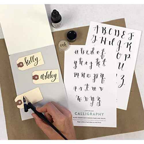 Calligraphy Starter Kit - Beginner Modern Calligraphy DIY Kit - Oblique Pen Hand Lettering with Nib