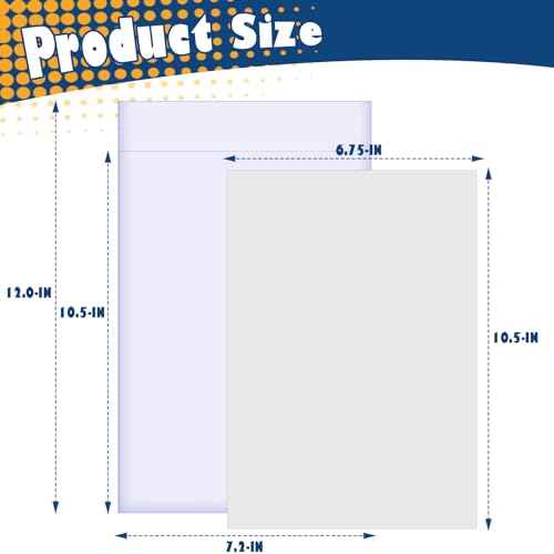 Leffis 200 Count Comic Book Current Size Bags and Boards Transparent Acid-Free and Reusable Comic Book Sleeves for Regular Comics (Bags and Boards X 200PCS)
