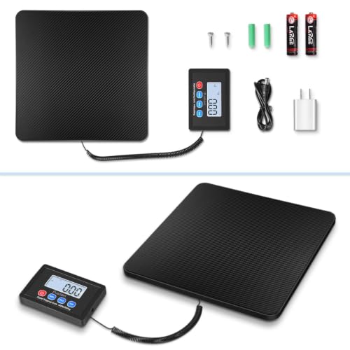Fuzion Digital Shipping Scale 440LB/200kg with Carbon Fiber Platform Black