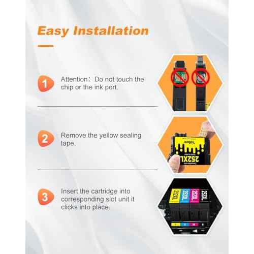 MILEKO 252XL Ink Cartridges Remanufactured for Epson 252 Ink Cartridge 252 XL T252XL T252 Use for Workforce WF-3640 WF-7720 WF-3620 WF-7710 WF-7620 WF-7610 Printer (Black Magenta Yellow Cyan, 4-Pack)