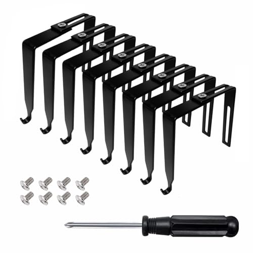 8pcs Metal Cubicle Hooks Set for Office & Home Partition Hangers
