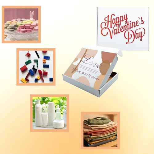 13x11x2 Inches Shipping Boxes Set of 25,White Corrugated Mailing Cardboard Box Literature Mailer for Packing Small Business Moving Storage, E-Commerce Packaging Mailing Boxes Gift Boxes for Presents