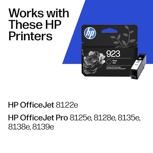 HP 923 Black Ink Cartridge - Variation 1 for OfficeJet & Pro Series, 500 Pages