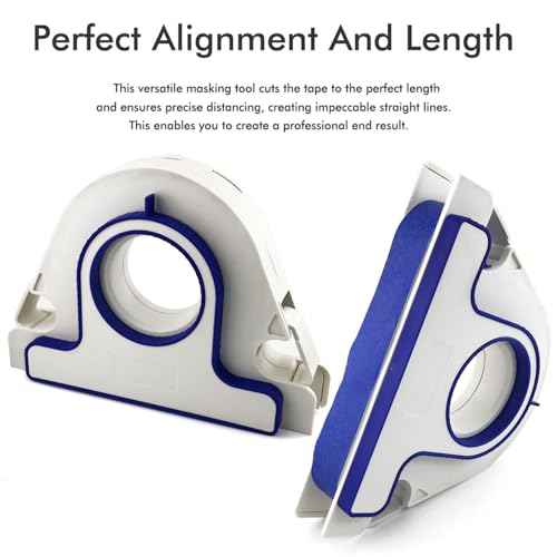 LiebeWH Painter Tape Applicator Portable Masking Tool Dispenser with Safe Design for Paint Decoration Window Door Frame Projects