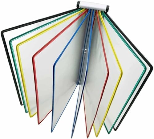 ZDJZMGZ 10-Pocket Desk Reference Organizer File Storage for A4 Documents