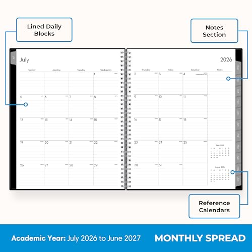 Blue Sky 2026-2027 Academic Planner Enterprise 8.5x11 Weekly & Monthly
