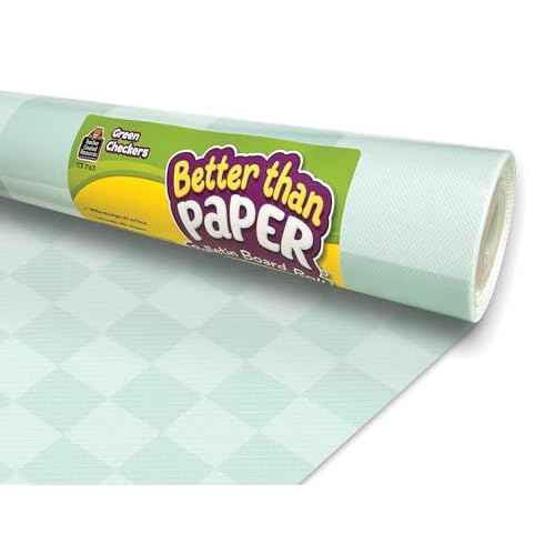 Teacher Created Resources Green Checkers Better Than Paper¢ç Bulletin Board Roll (TCR77601)