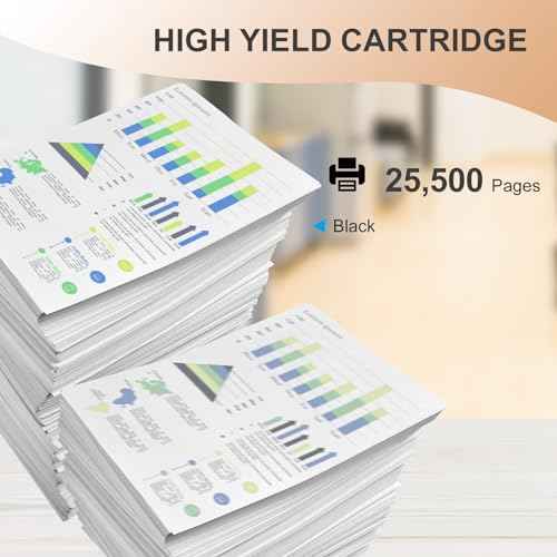 BUEGOO 418477 IM550 IM600 Black Toner Cartridge Compatible for IM 550 IM 550F IM 600 IM 600SRF P 800 P 801 Printer | 1 Black