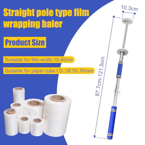 Long Handle Pallet Stretch Wrap Dispenser, Film Packing Machine,