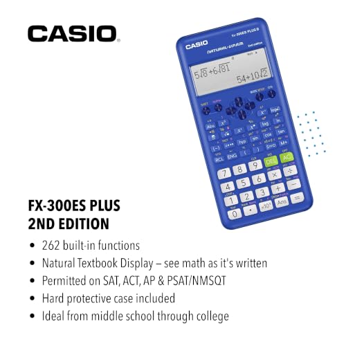 Casio FX-300ESPLSBBU Scientific Calculator with Natural Textbook Display