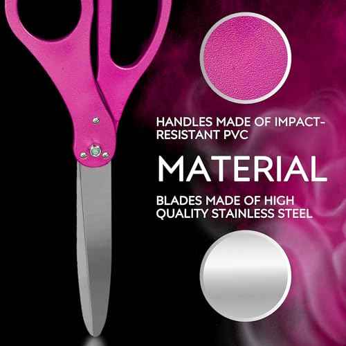 Ribbon Cutting Ceremony Kit ? Pink Large Grand Opening Ribbon Cutting Ceremony Scissors 25'' and Pink Satin Ribbon for Grand Openings Ceremonies Special Events & Inaugurations