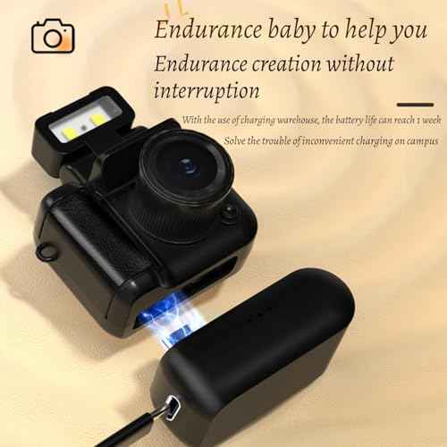 Retro Mini Camera, Mini Retro Digital Camera, Vintage Video Effects, Portable Easy to Operate (Pink)