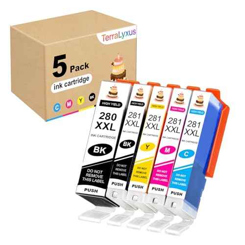 Refillable 280XL 281XL 280 XL 281 XL Ink Cartridges Compatible for PIXMA TR8620 TR8620a TS702 TS702a TS6120 TS6220 TS6320 TS8120 TS8220 TS8320 TR7520 TR8520 TS9120