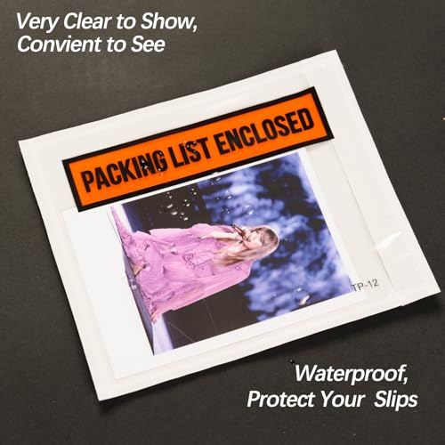 COMUNI 4.5x5.5 Inch Packing List Envelopes Self-Seal Shipping Pouches 1000 pcs