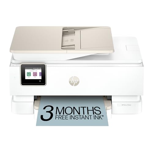 HP Envy Photo 7975 Wireless Color Inkjet Photo Printer - New Version, AI-Enabled, Home Use
