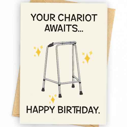 Funny Birthday Card | Funny Birthday Cards for Men, Women, Dad, Mom, Brother, Sister, Friends, Family, and Anyone | Unique Birthday Decorations & Gifts | Happy Birthday Card