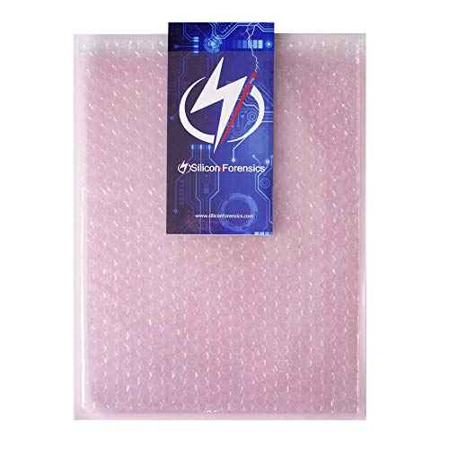 Anti Static Bubble Bags, Resealable Static Shielding Bag, Reusable for Sensitive Electronic Components (X-Large Qty 10, Pink)