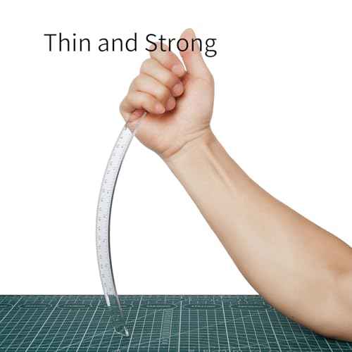 4 Pack Plastic Ruler 12 Inch Bulk for Classroom School Office Supplies for Kids£¬Clear Rulers£¬mm Ruler