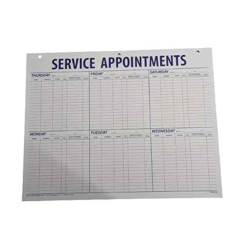 Service Appointment Record - Large Pad