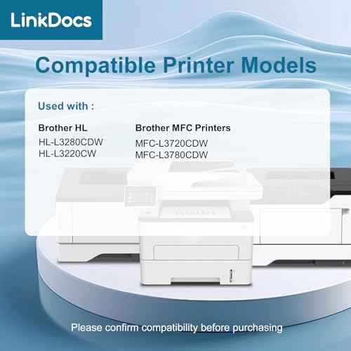 LinkDocs TN229XLC High Yield Cyan Compatible Toner Cartridge Replacement for Brother TN229XL TN-229XL Cyan Work for Brother HL-L3280CDW HL-L3220CW MFC-L3720CDW MFC-L3780CDW Printers