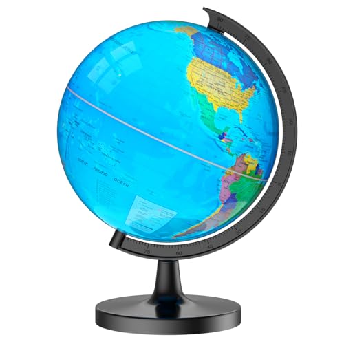 13" Globe for Children & Adults, Interactive World Globe for Kids with HD Waterproof & Writable Surface, Educational STEM Learning Toy, Classroom Teaching Gift