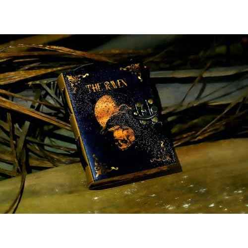 Leather Gothic Journal Magical Raven Skull Spiral Notebook Mystery Crow Journal Grimoire Witchcraft Spellwork Journal Great for Halloween and Raven Lovers Aesthetic Leather Journal for Men and Women (10 x 7 inches)