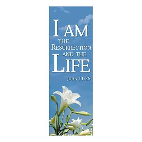 New Life Series Church Banner for Lent and Easter - I Am The Resurrection