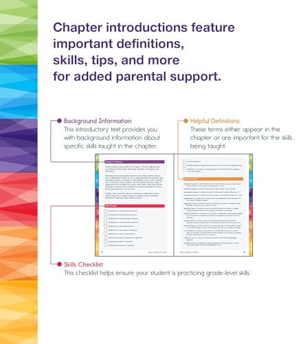 Spectrum 5th Grade Language Arts Workbook for Kids Ages 10-11, ELA Curriculum Covering Grammar & Vocabulary