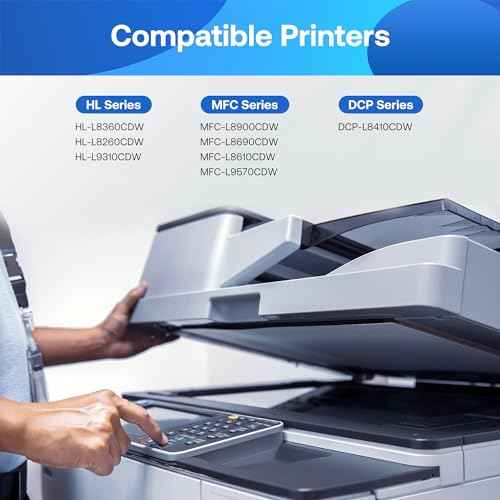 Compatible Toner Cartridge Replacement for Brother TN436 TN436BK TN433 TN431 for Brother HL-L8260CDW HL-L8360CDW MFC-L8610CDW MFC-L8690CDW MFC-L8900CDW MFCL9570CDW Printer (Black, 2Pack)