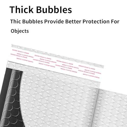 8.5 x 11 Bubble Mailers 50 Pack - Outer Size 9x12 Heavy Duty Black Padded mailer with Self Seal, Waterproof Shipping Envelopes, Bubble Wrap Protection for Ecommerce, Non See Through
