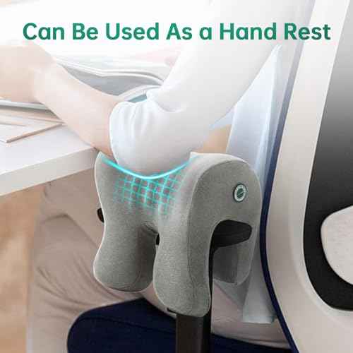 Headrest Office Chair Neck Pillow Support Memory Foam Neck Support Supportive Headrest Pillow for Pressure Relief,Elbow Pillow for Office Chair, Improved Posture for Working Chair, Car, and Sofa