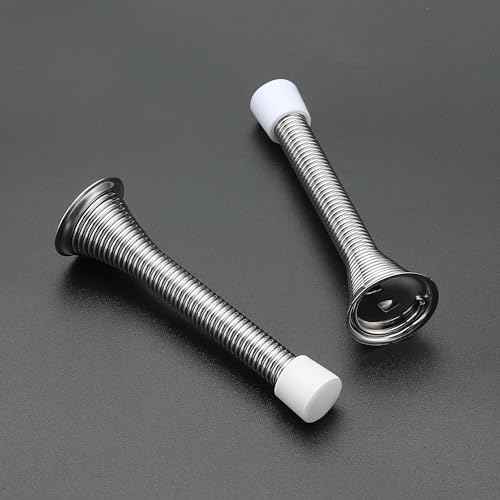 Ravinte Door Stoppers, 48 Pack Satin Nickel Spring Stops With Rubber Bumper for Bottom of Door