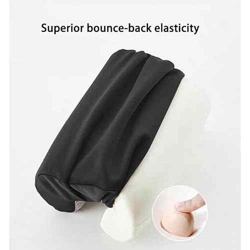 Armrest Cushion for Office Chairs - Soft Elbow Support Pad with Non-Slip Bottom, Fits Most Chairs 2-Piece (Black)